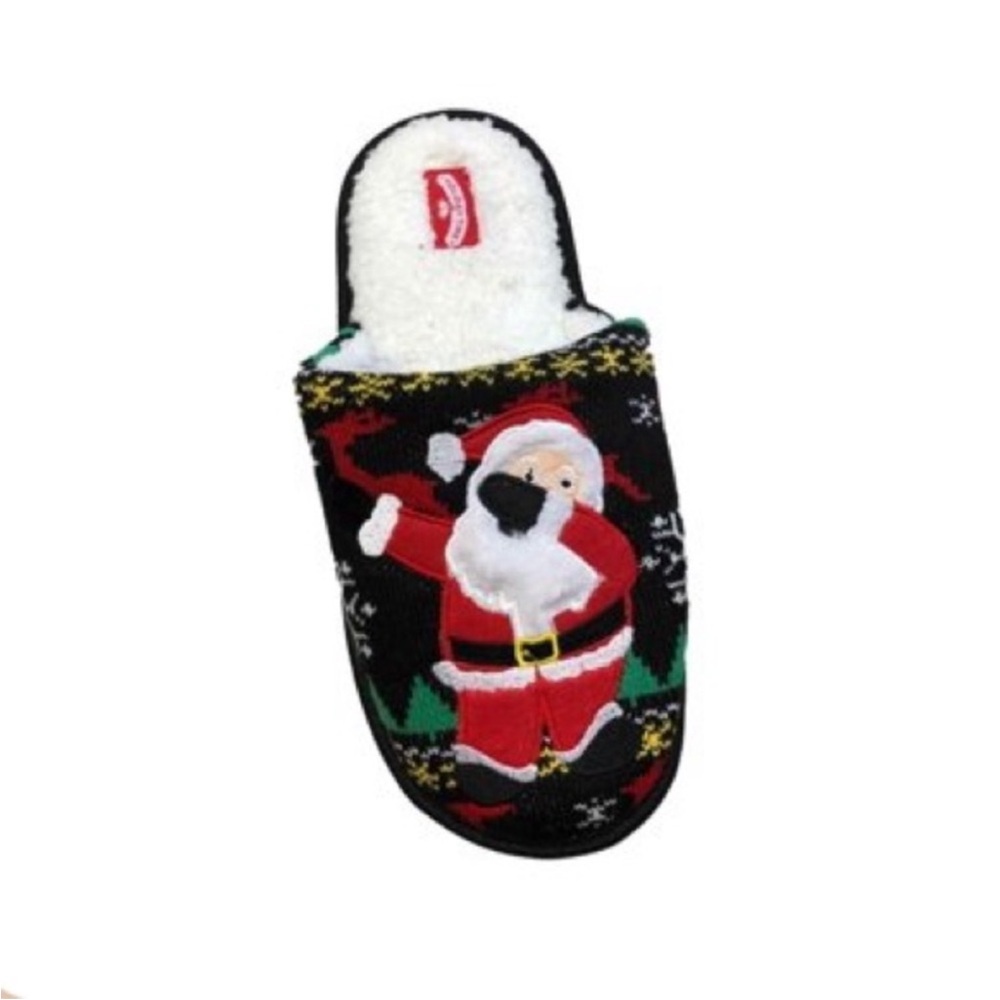 Holiday Time Ugly Christmas Sweater Slippers